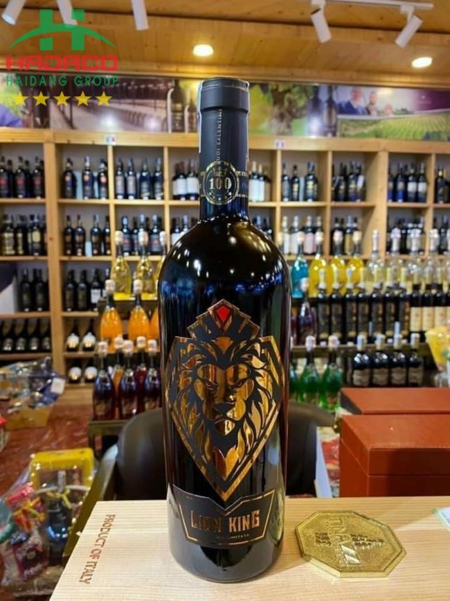 Rượu Vang Đỏ Ý Lion King Bronze Primitivo (14%)